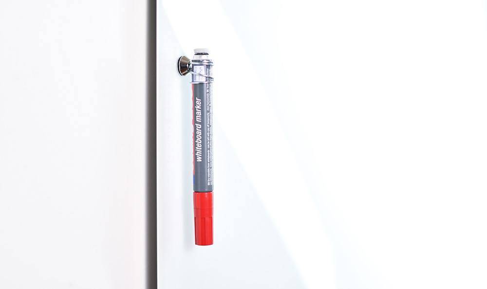 Dry Wipe Marker Pen Magnetic Complete - Red
