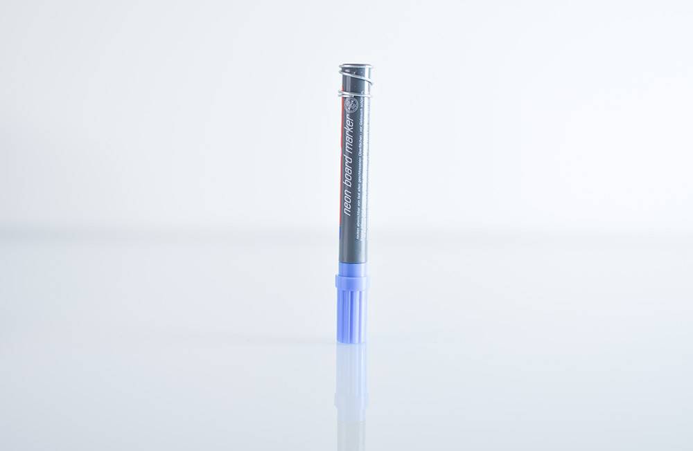 Dry Wipe Marker Pen Neon Magnetic - Blue