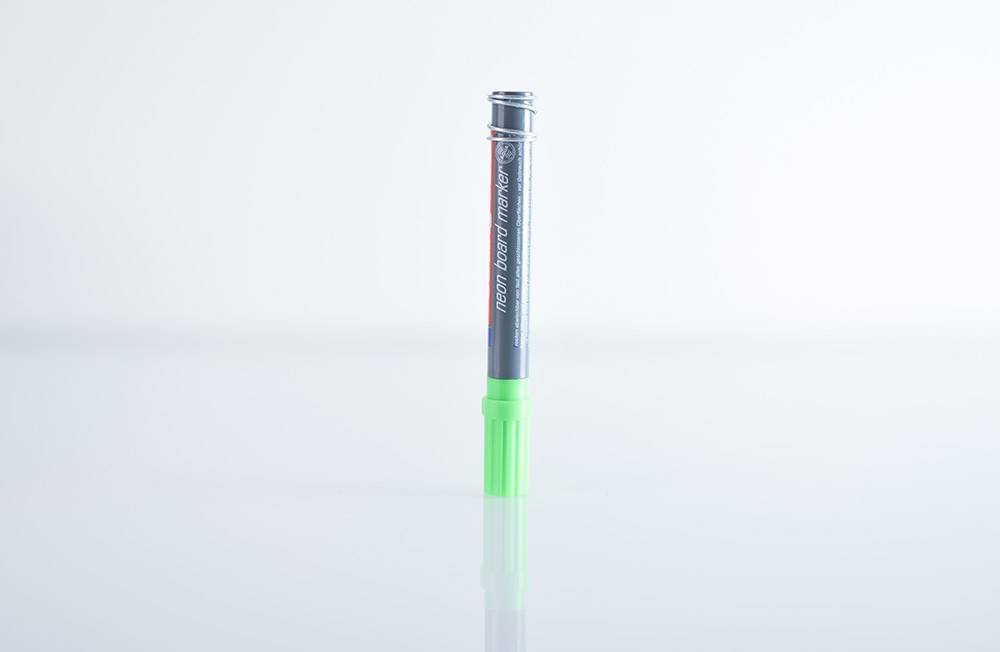 Dry Wipe Marker Pen Neon Magnetic - Green