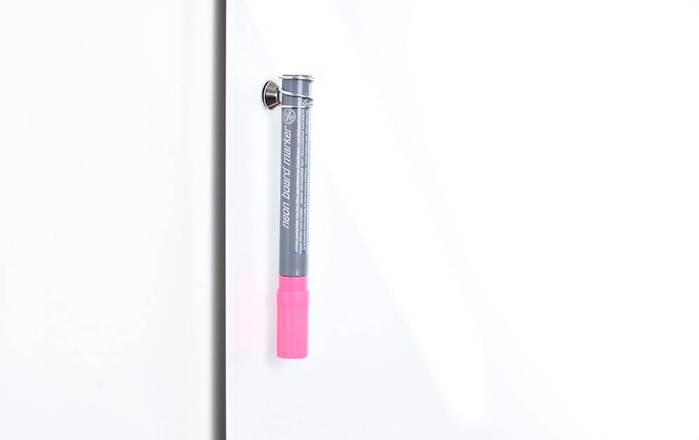 Dry Wipe Marker Pen Neon Magnetic Complete - Pink