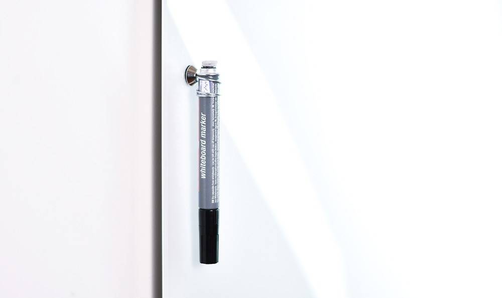 Dry Wipe Marker Pen Magnetic Complete - Black