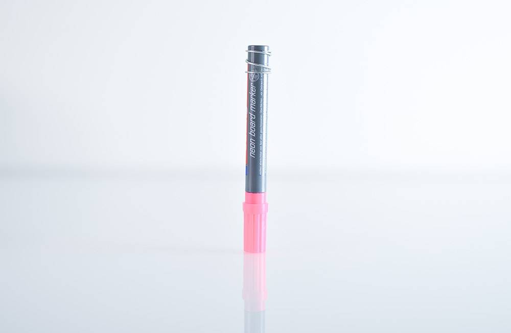 Dry Wipe Marker Pen Neon Magnetic - Pink