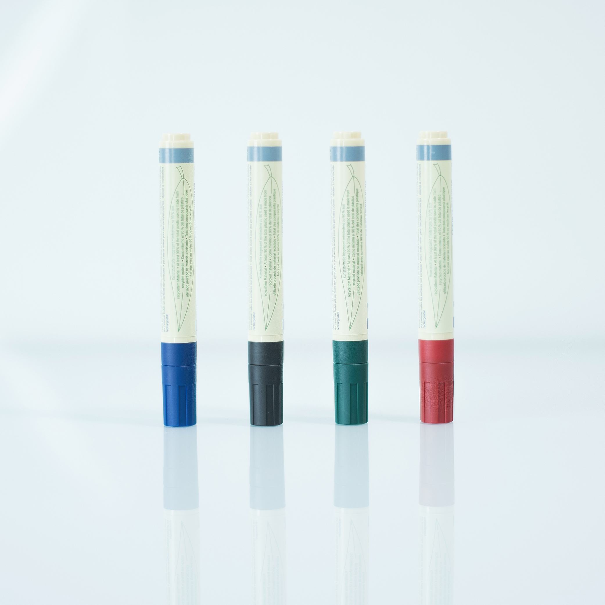 Dry Wipe Marker Pens Pack Of 4 Marker Eco Line Pens